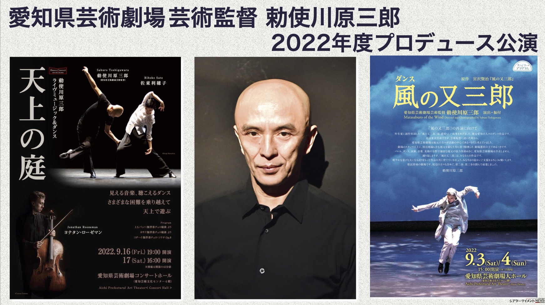 愛知県芸術劇場芸術監督 勅使川原三郎 2022年度プロデュース公演『風の